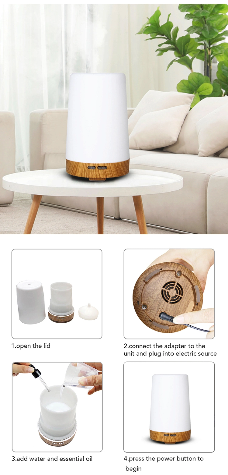 Ultrasonic Mist Essential Oil Diffusers Plastic Aroma Diffusers Home Electric Cool-Mist Aroma Diffuser