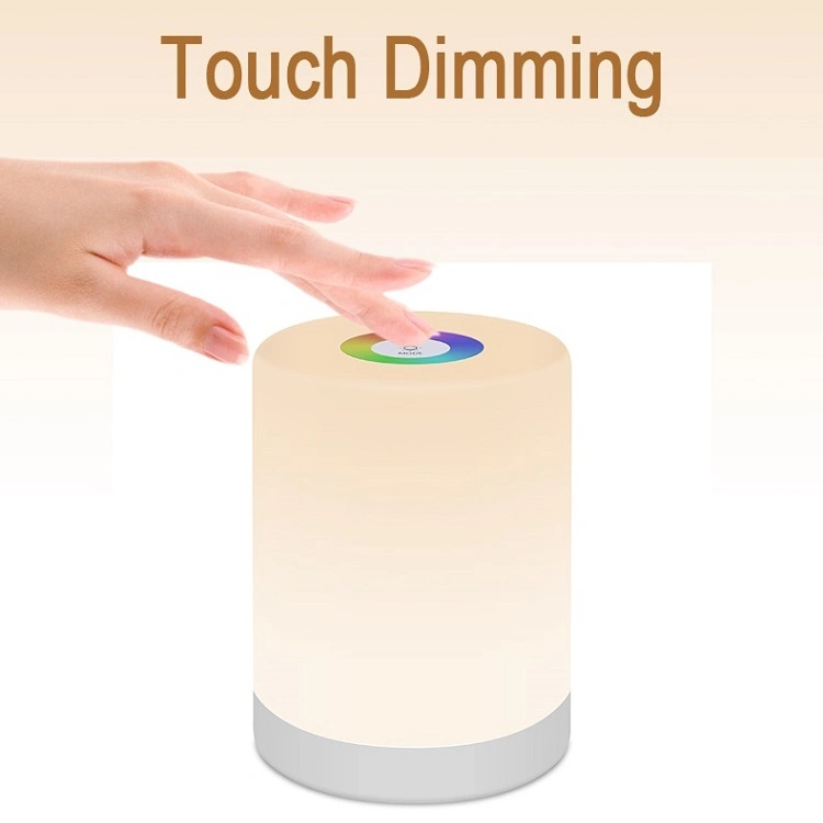 Indoor Lighting Touch Sensing Bedside Light Smart Night Light Portable Ambient Light Dimmable LED Table Lamp