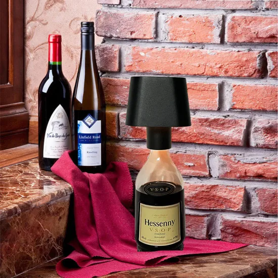 レストラン、ワインボトル、家の装飾用のパワータッチ屋外テーブルランプ